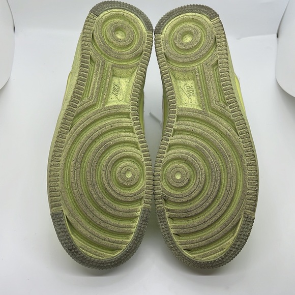 Nike Air Force 1 Crater Light Lemon Size 4.5Y - Picture 6 of 7
